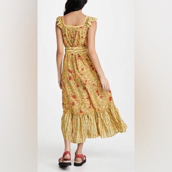 Roller Rabbit Rhody Stripe Zarela Midi Floral Dress - Picture 3 of 8